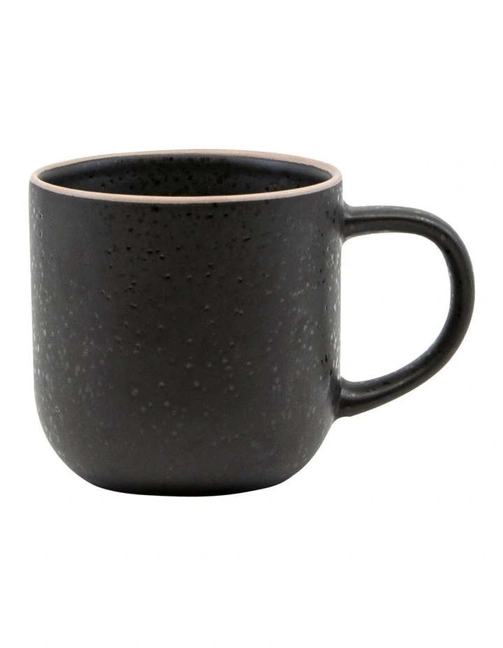 Hana 4 Piece 300ml Mug Set Black