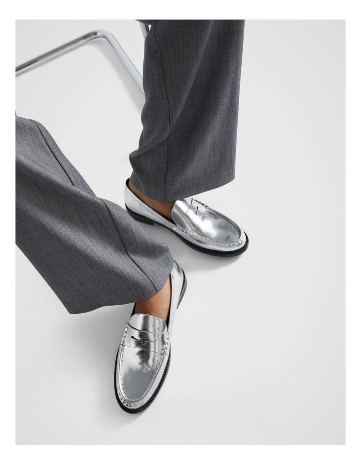 Kendall Loafer in Silver