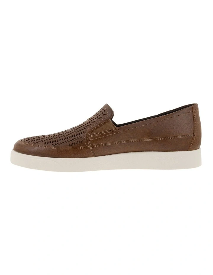 Street Lite Leather Slip On Shoe in Brown