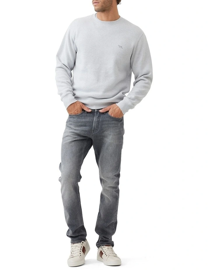 Crew Neck Sweat Top in Ice