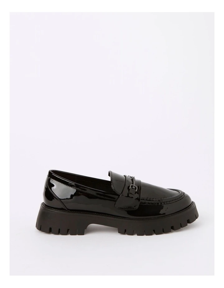 Caleb Flat Shoes In Black Patent