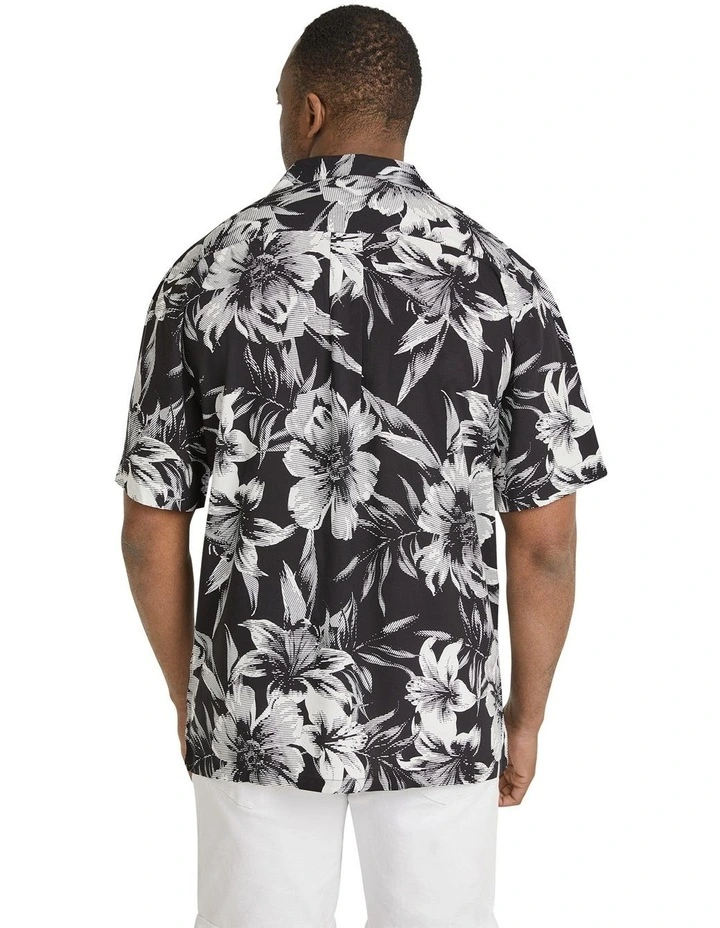 Monotone Relaxed Fit Shirt in Black