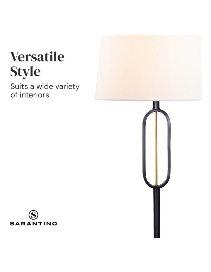 Sarantino Classic Floor Lamp with Empire Shade
