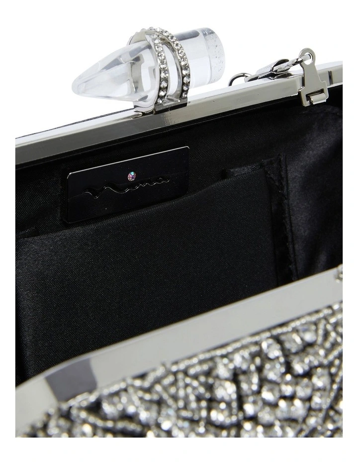 Gelsey Black/White Clutch Bag