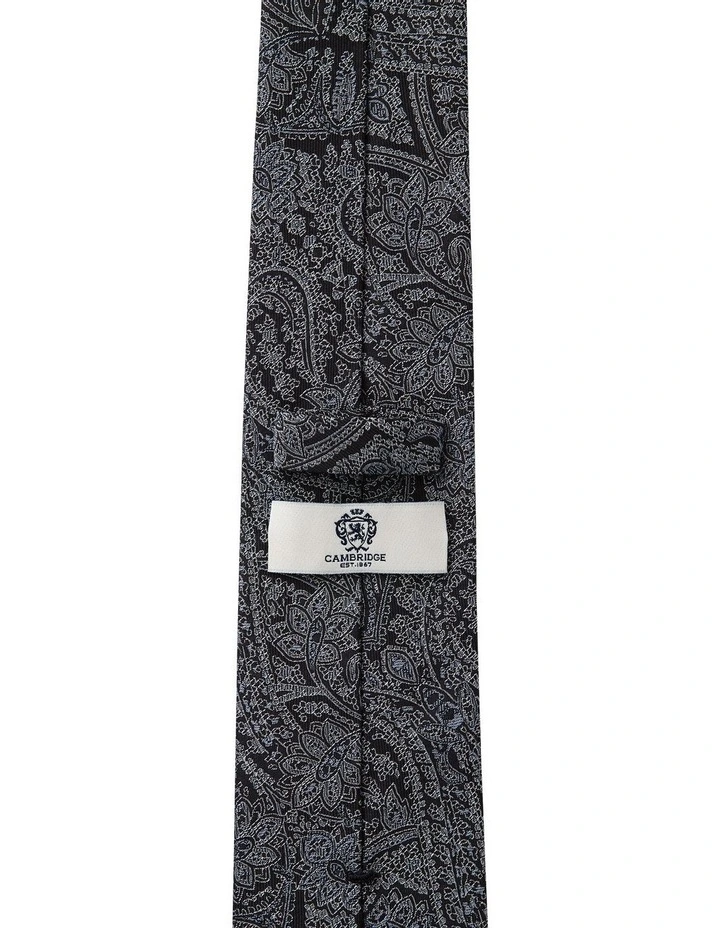 Wallpaper Paisley Silk Tie in Black