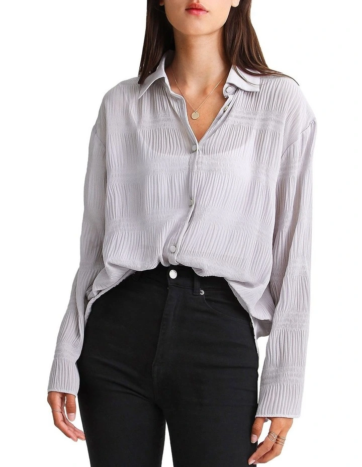 Yoko Shirred Chiffon Blouse