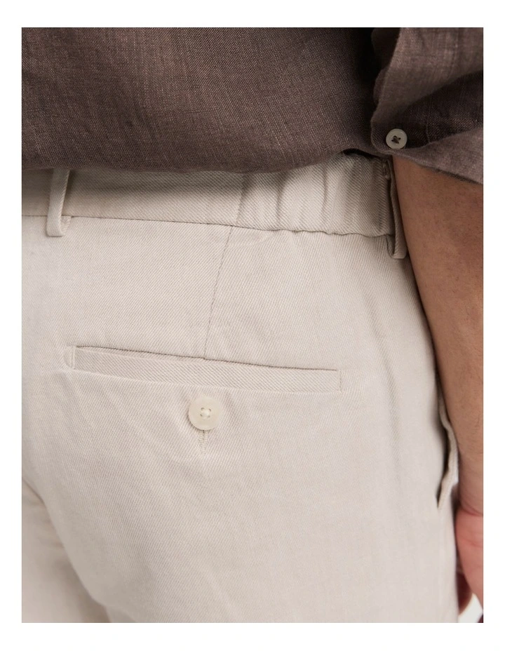 Cotton Linen Pant in Oat