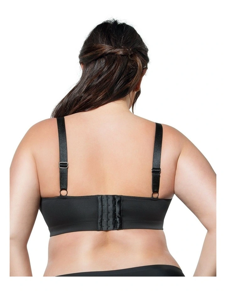 Erika Full Bust Seamless Wirefree Bra in Black