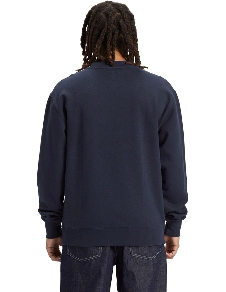 Static 94 Crew Neck Sweatshirt in Navy Blazer