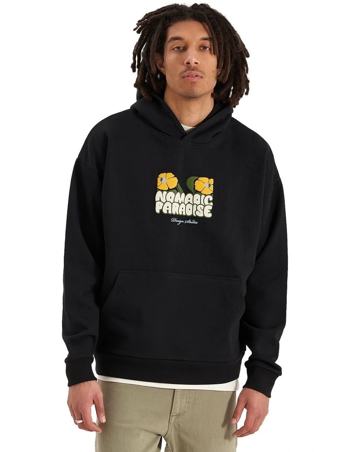Bluebell Oversized Hoodie in Black