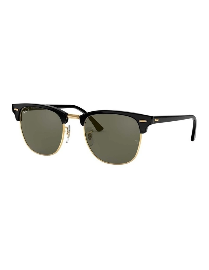 Clubmaster Black RB3016 Polarised Sunglasses