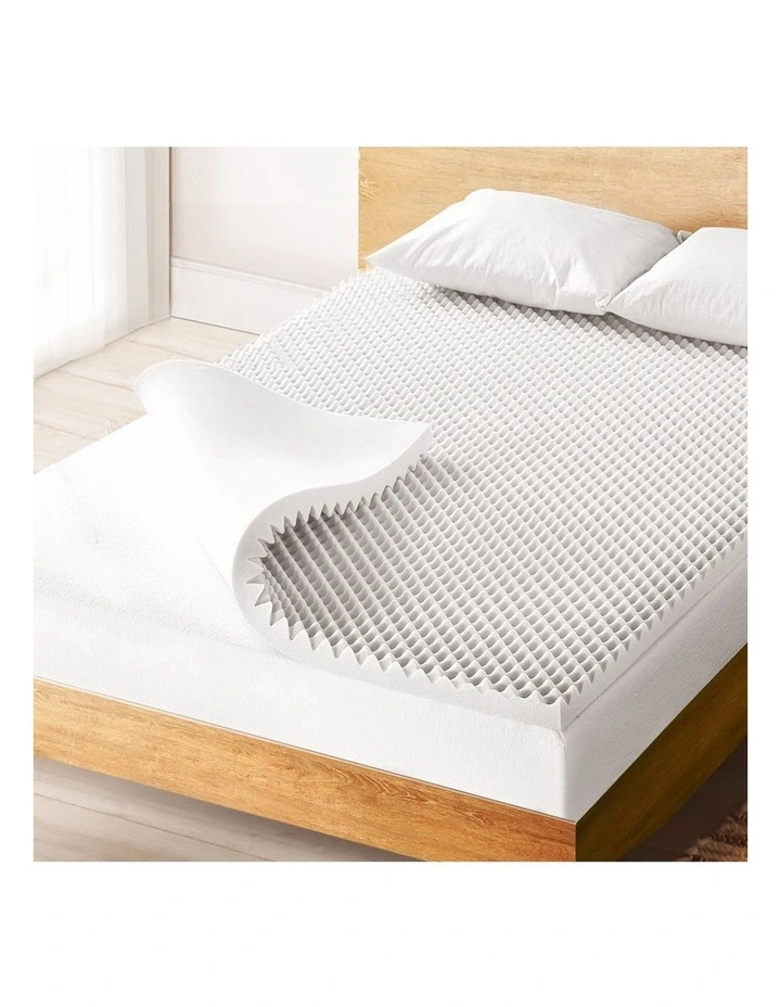 Memory Foam Single Mattress Topper 5cm in White