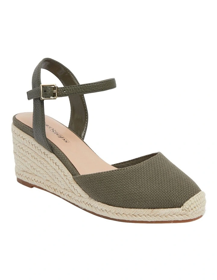 Santos Khaki Fabric Sandals