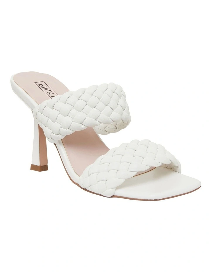 Jacinta White Weave Glove Sandals