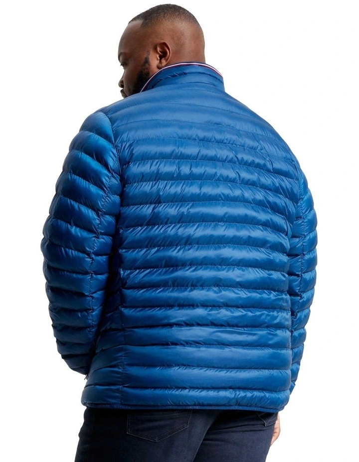 Big & Tall Packable Recycled Jacket in Blue