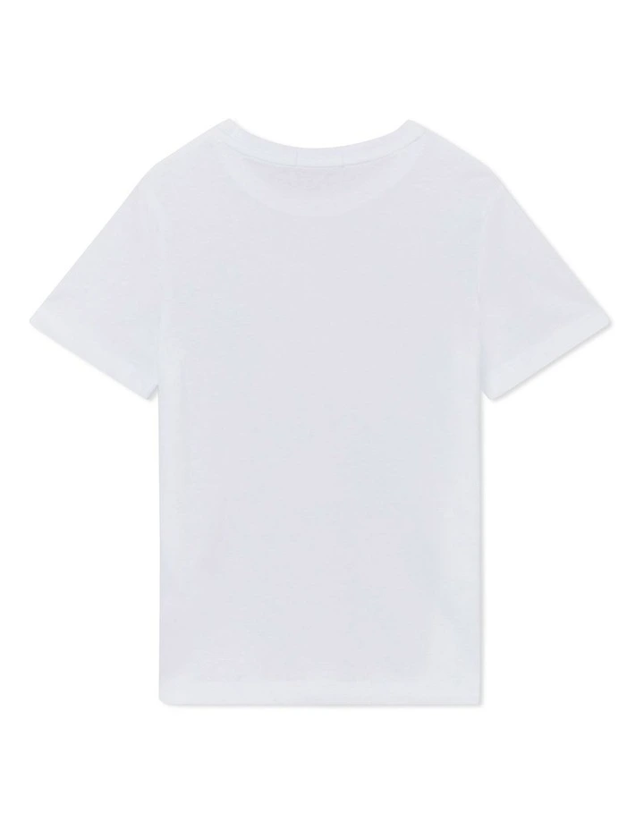 Monogram Short Sleeve T-Shirt in Bright White