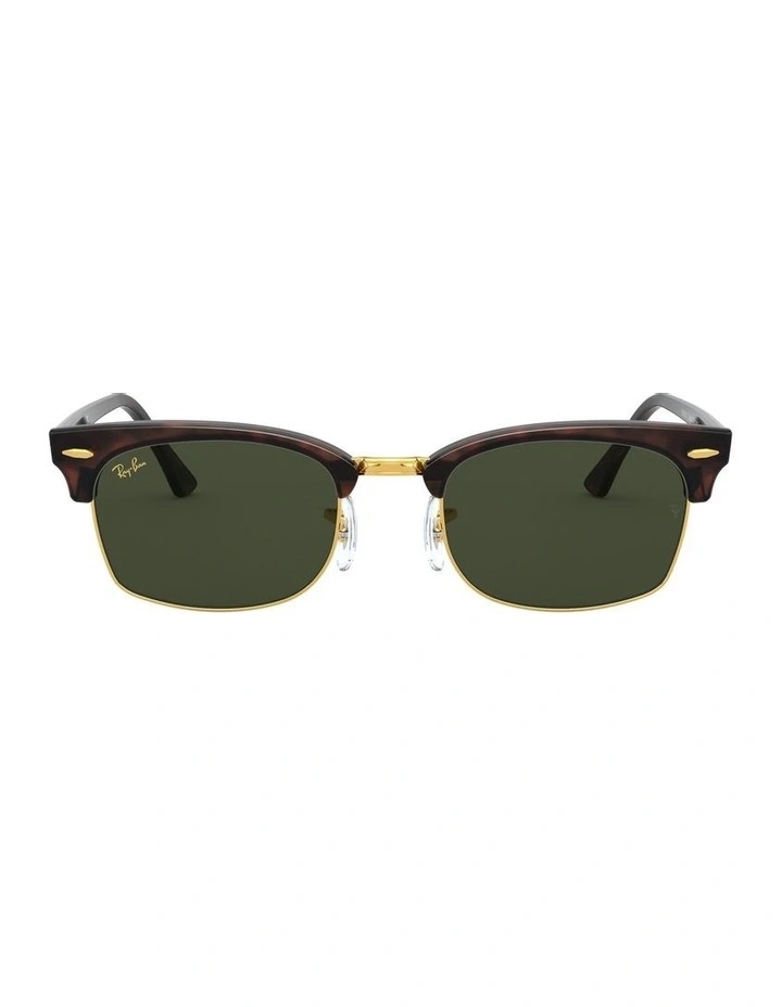 Clubmaster Square Legend Gold Brown RB3916 Sunglasses