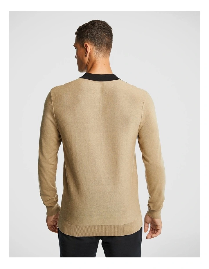 Tiger Splice Knitwear in Natural