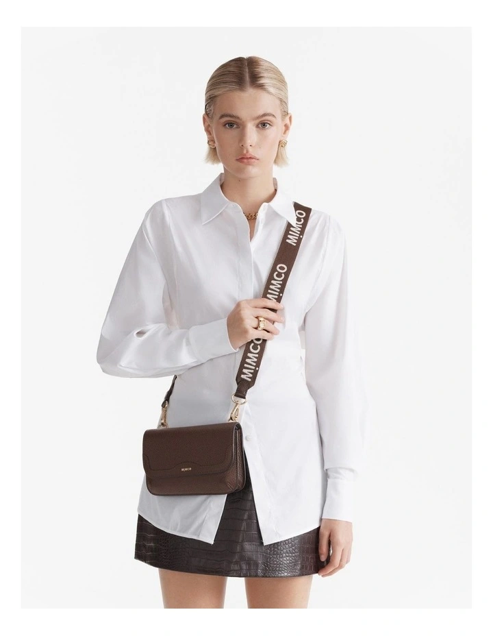 Jett Flapover Crossbody Bag in Choc Berry