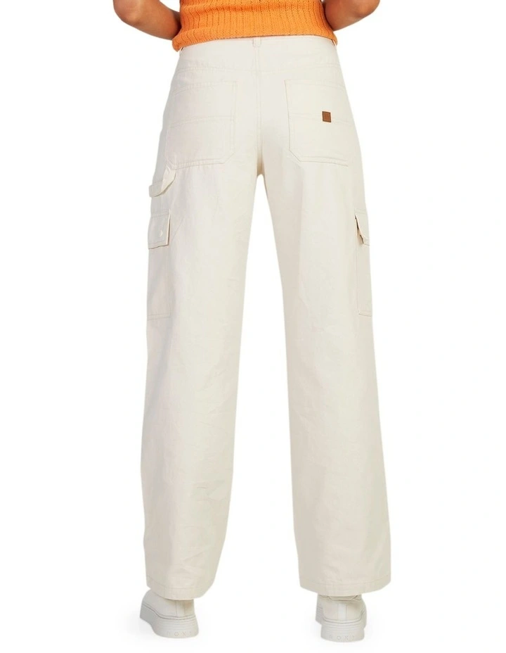 Lefty Cargo Trousers in Natural