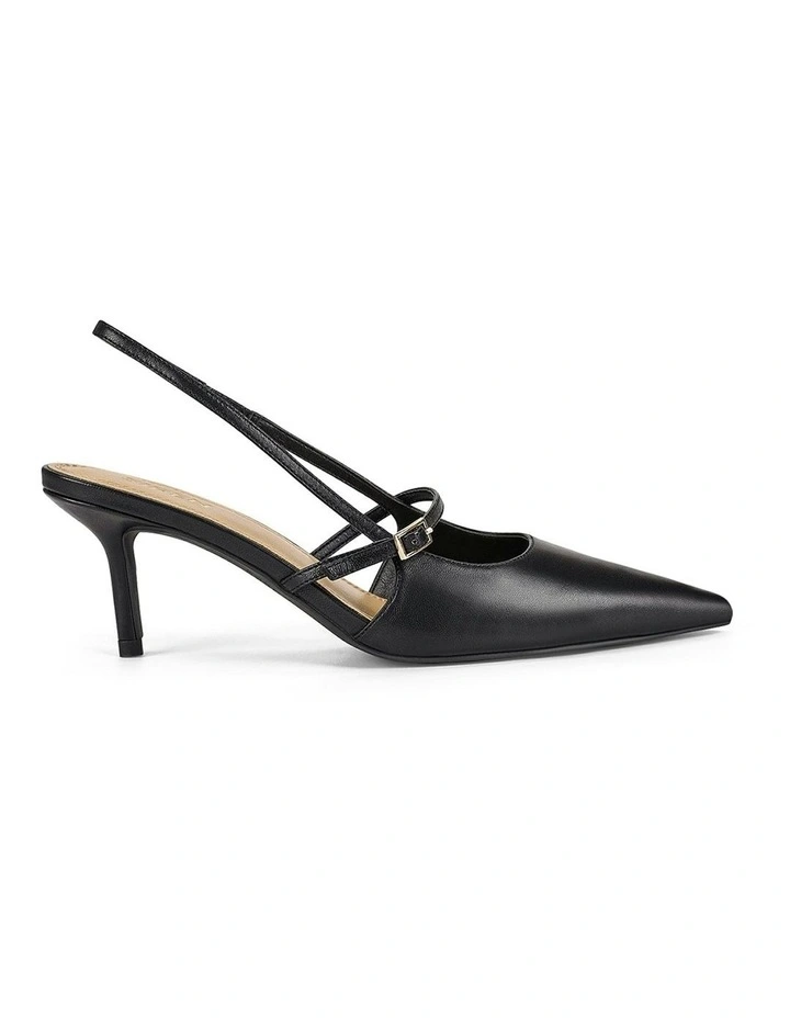 York Slingback Heel in Black
