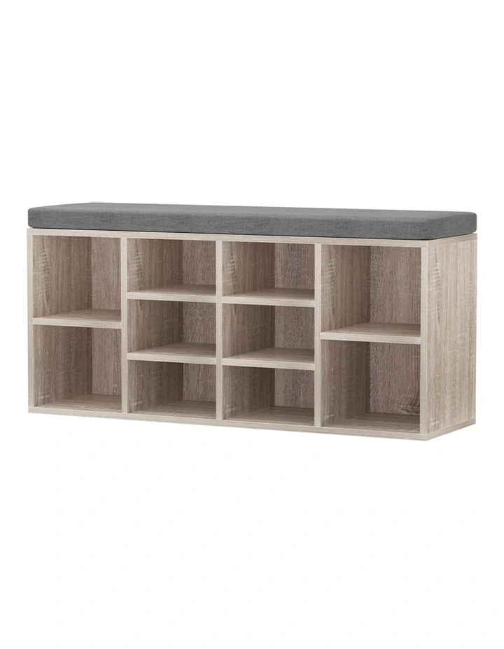 Wooden Shelf Shoes Storage Rack Organiserin Natural