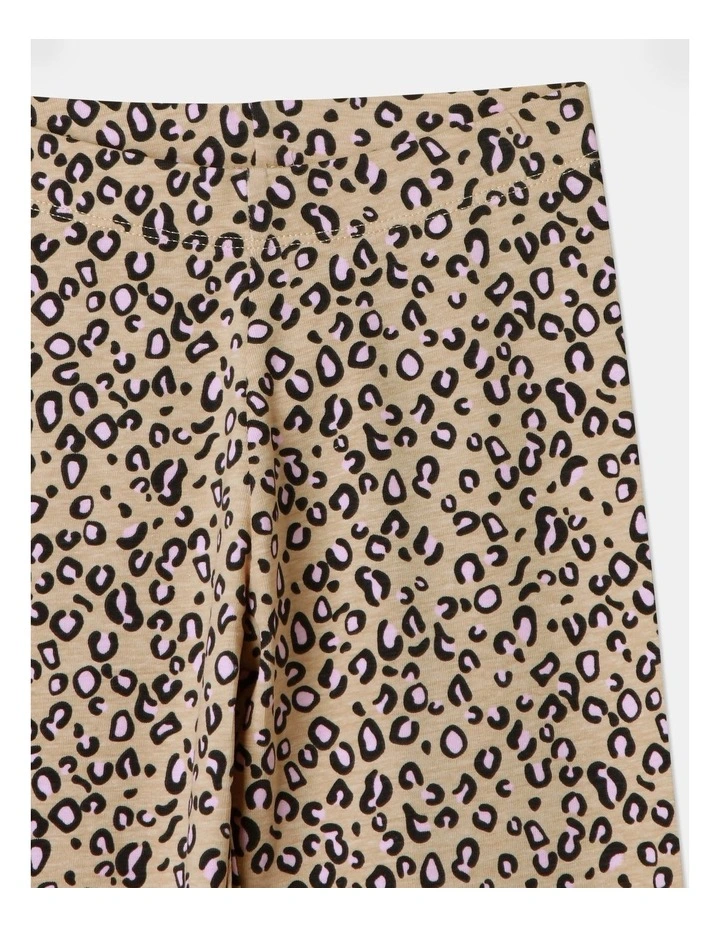 Essential Leopard Legging in Tan