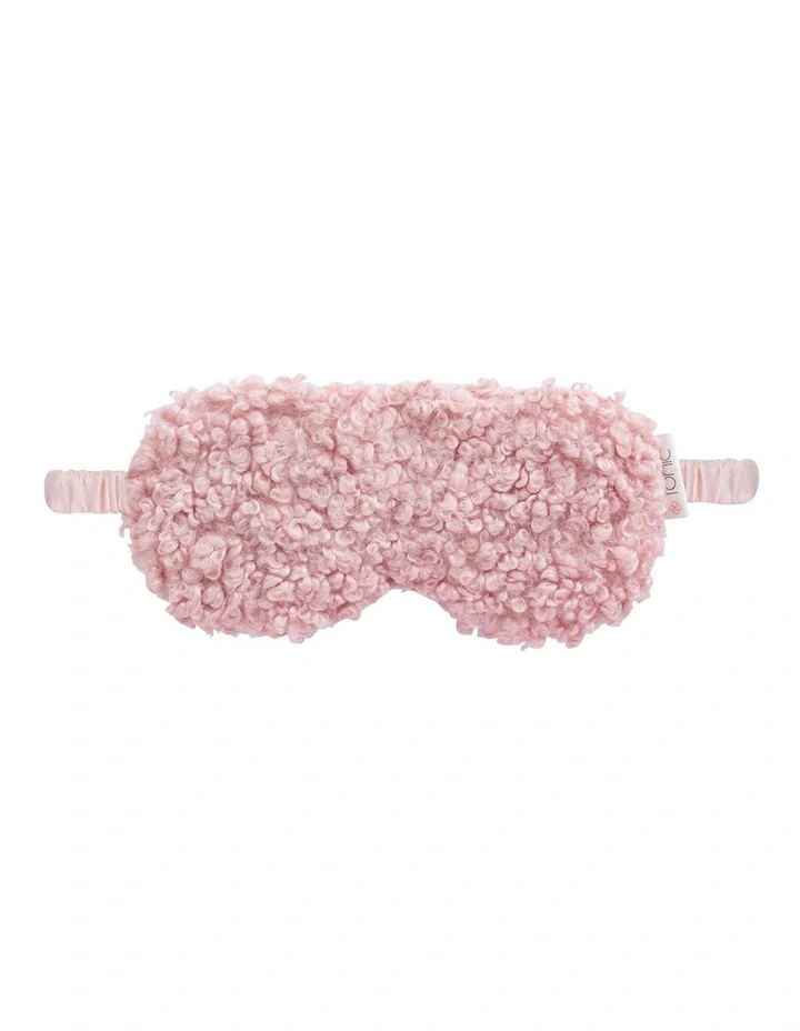 Boucle Eye Mask in Rose Quartz