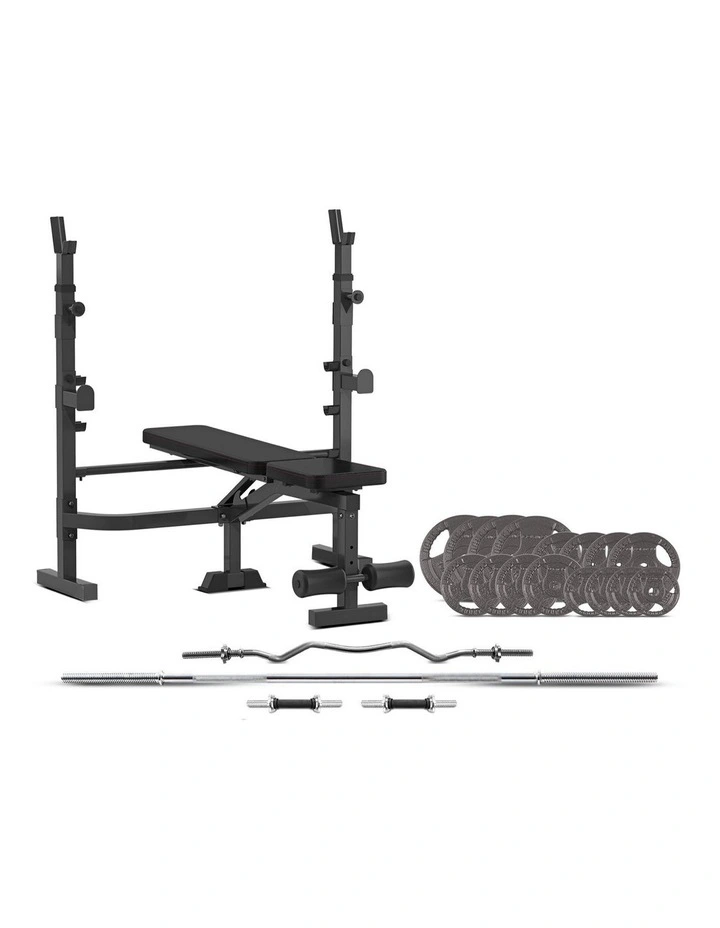 Adjustable Press & Squat Bench in Black