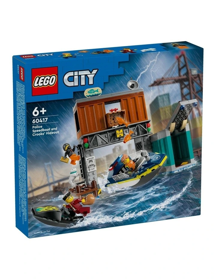 City Police Speedboat and Crooks Hideout 60417 Toy
