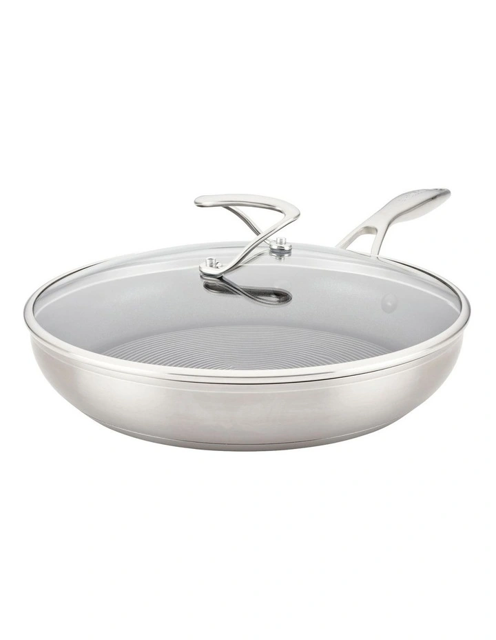 S-Series Nonstick Induction Covered Frypan 30cm in Stainless Steel