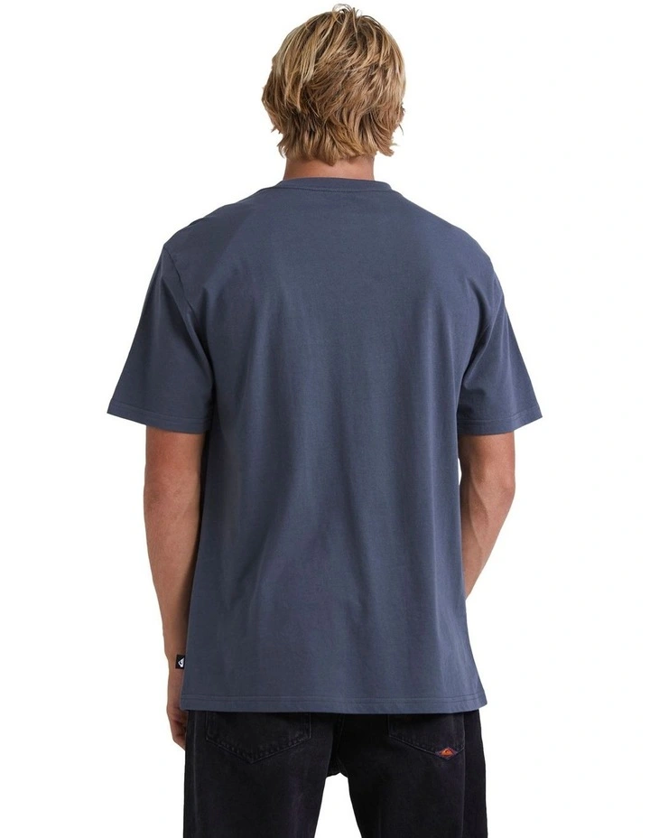 Throw Back Short Sleeve Tee in Iron Gate