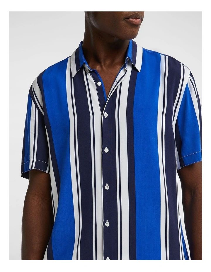 Kensington Stripe Shirt in Blue