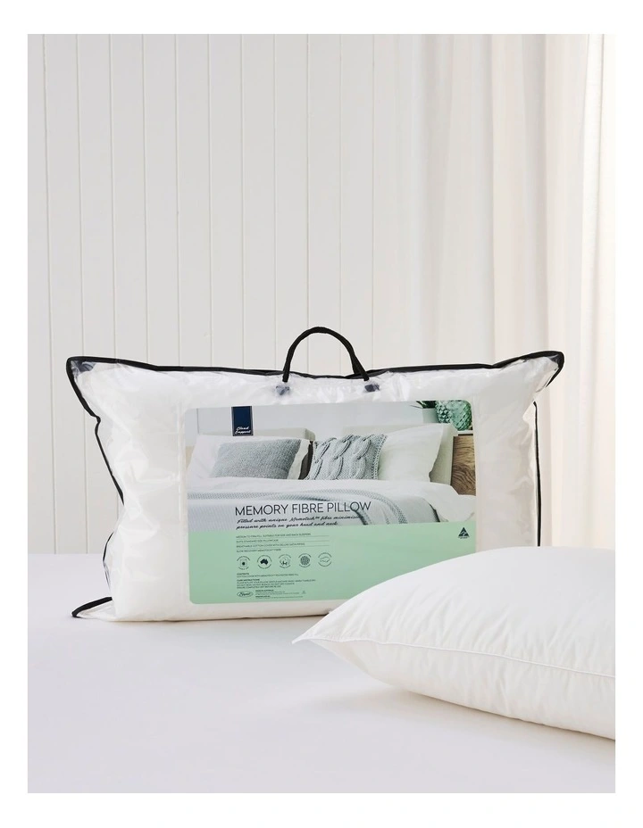 Cloud Support Memory Fibre Pillow in White