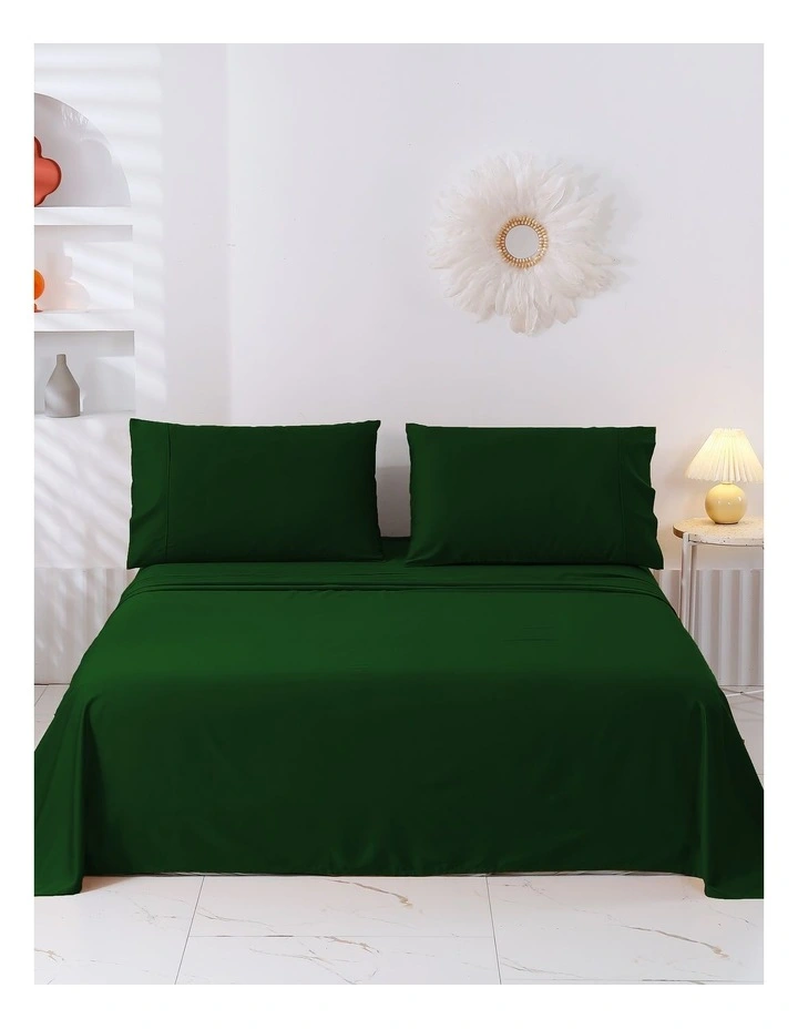 400TC Bamboo Cotton Blend Sateen Sheet Set in Eden