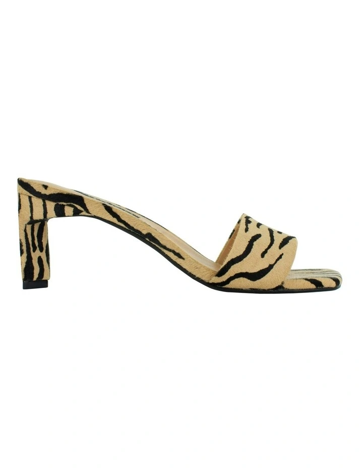 Maisy III Heeled Mules in Beige