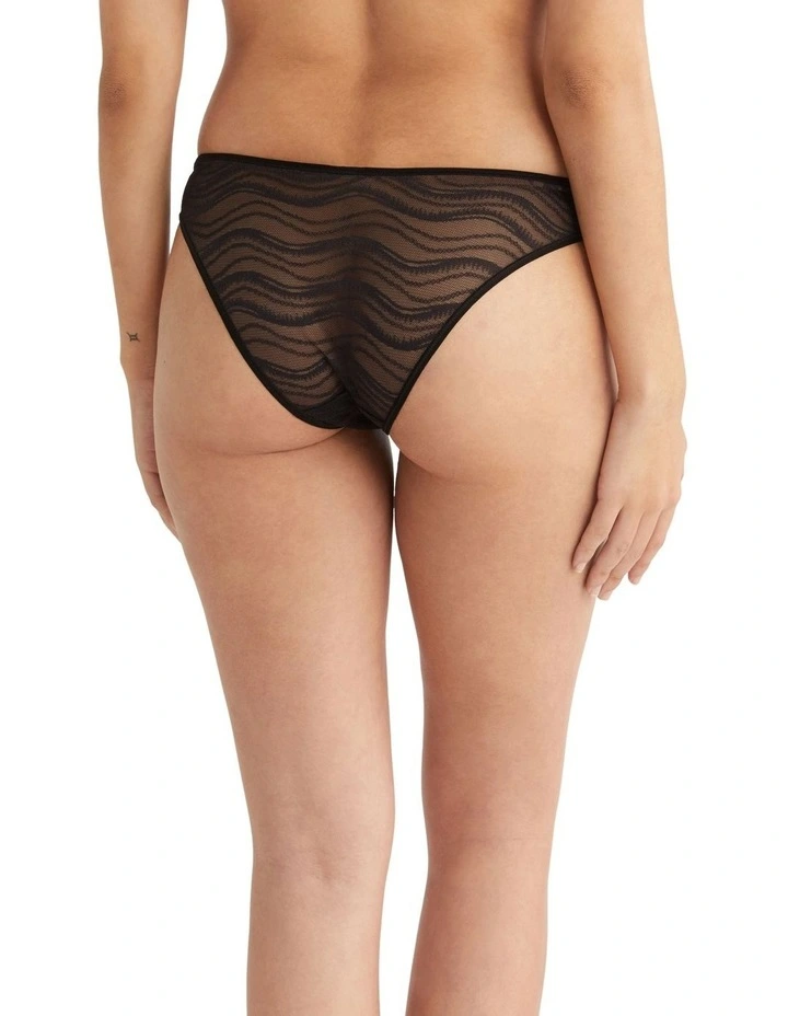 Allover Lace Bikini in Black