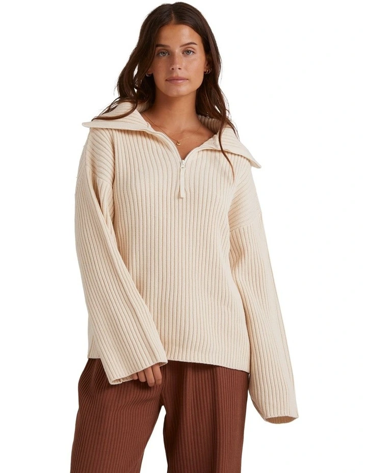 Zippy Sweater in Whitecap