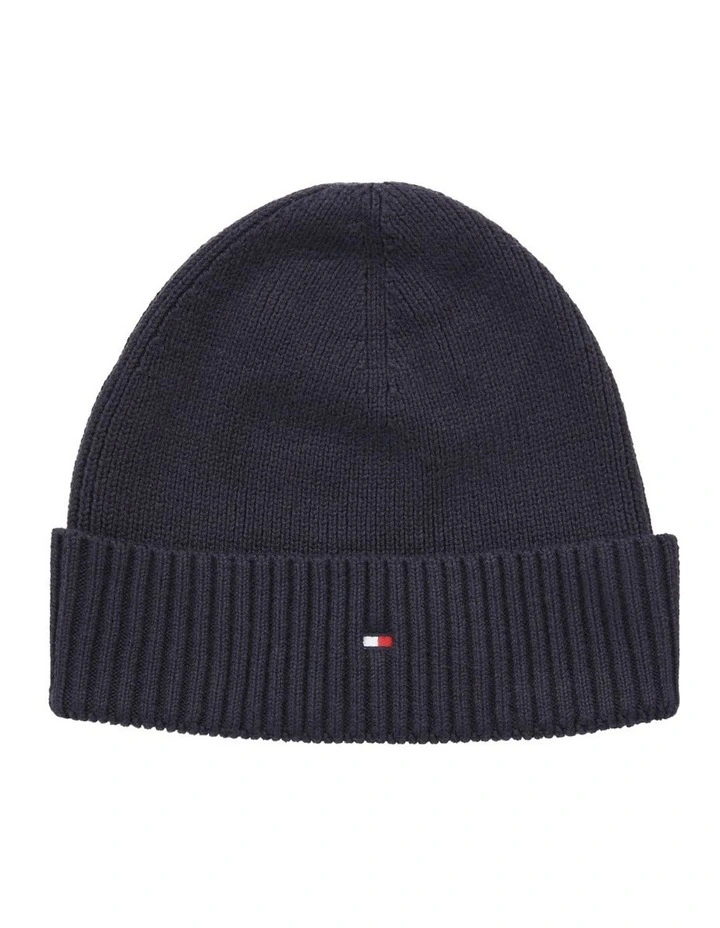 Essential Flag Beanie in Navy