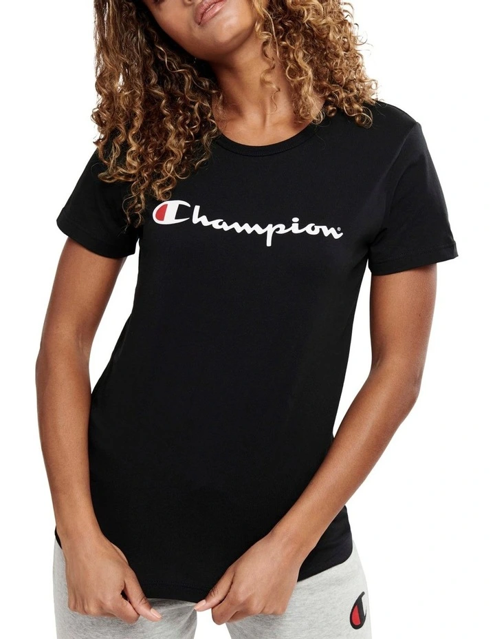 Script Tee Black