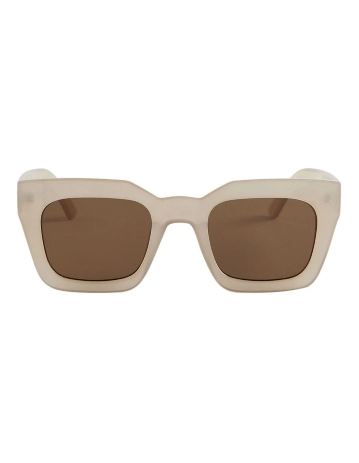 Caitlin Rectangle Sunglasses in Cookie