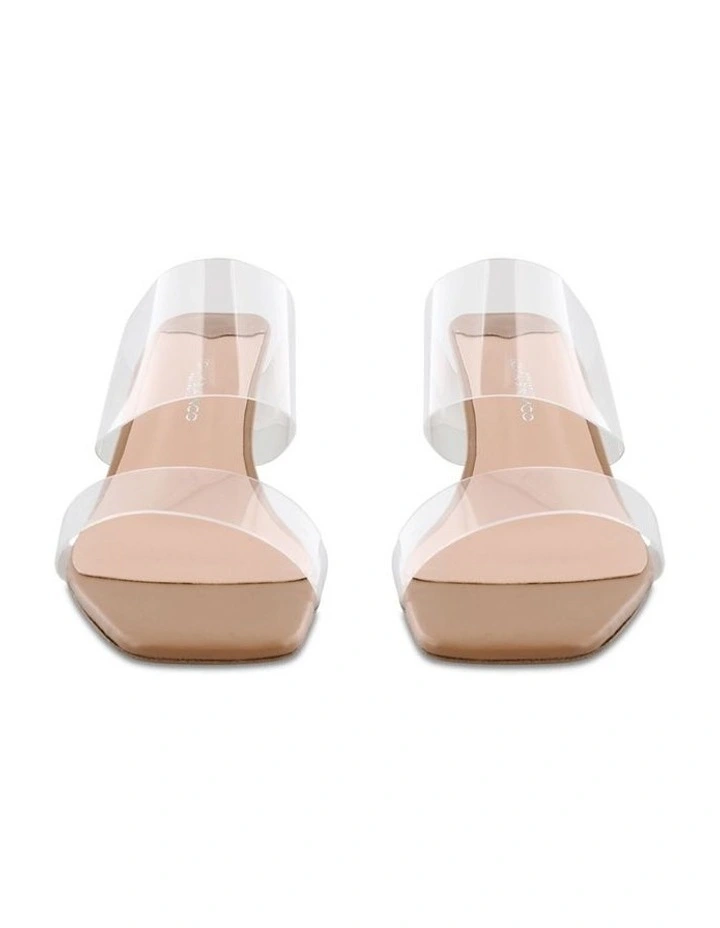 Sabelle Clear Vynalite/Skin Capretto Heels
