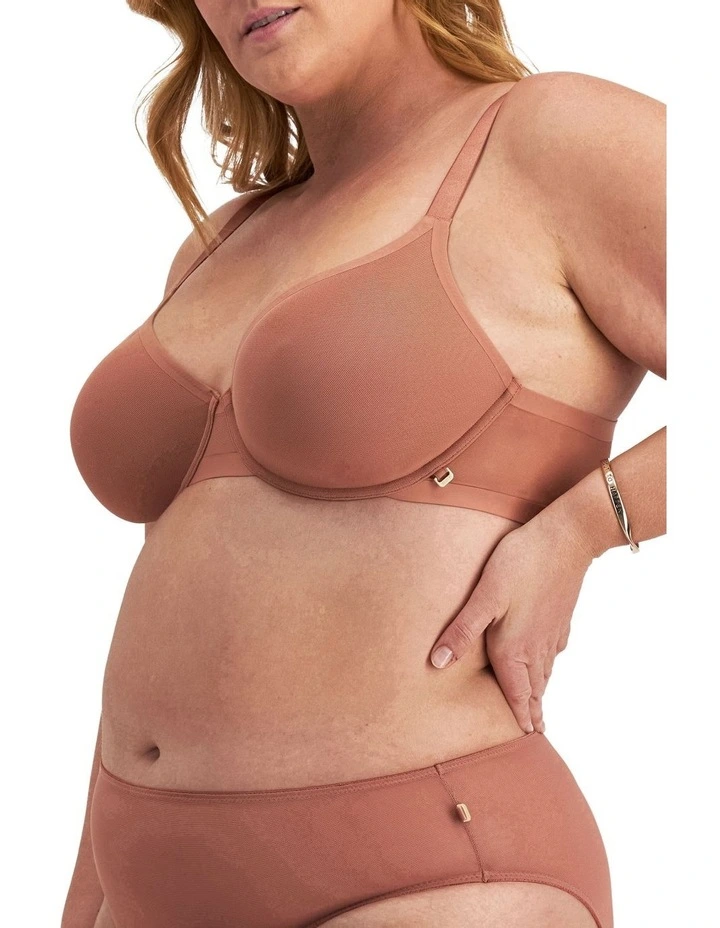 Because Lightly Lined Bra in Rose Ochre