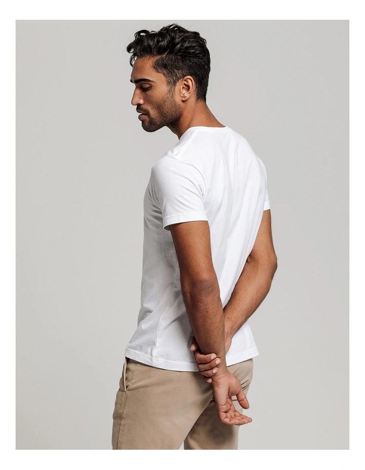 Solid Short Sleeve T-Shirt in White