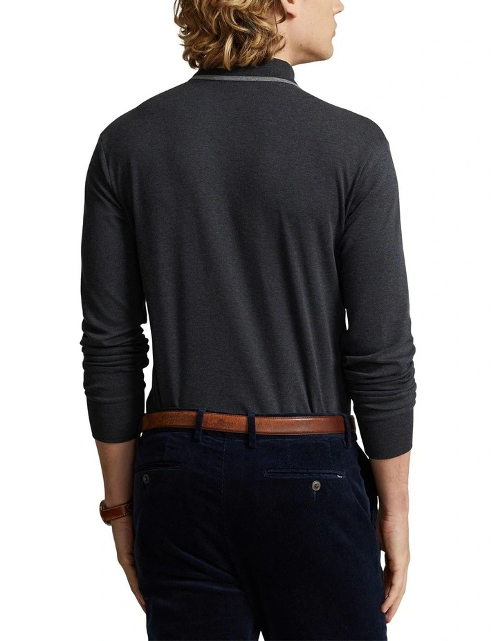 Custom Slim Fit Soft Cotton Polo Shirt in Grey