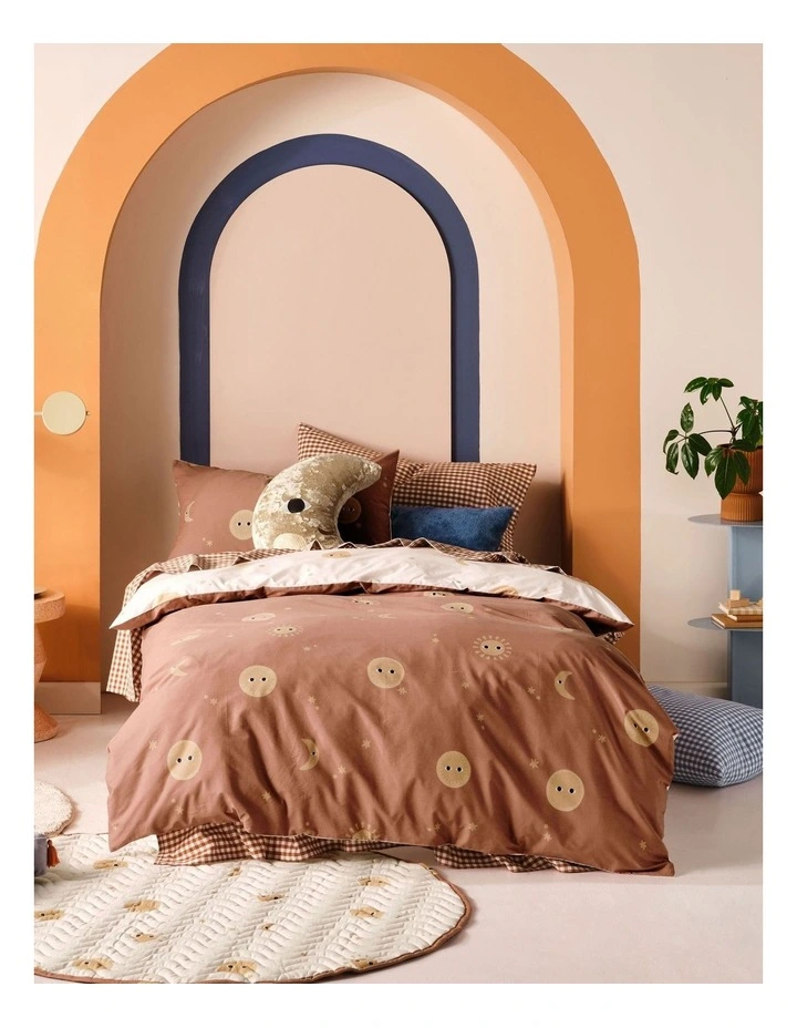 Happy Cosmos Quilt Cover Set in Clay