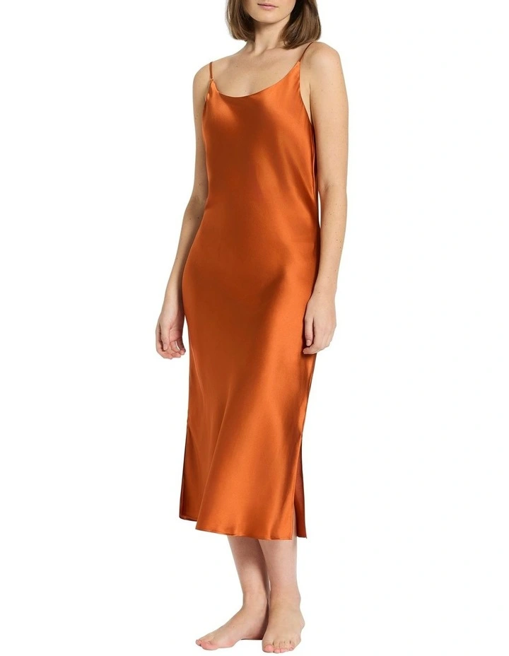 Cezanne Silk Sleep Dress in Cinnamon