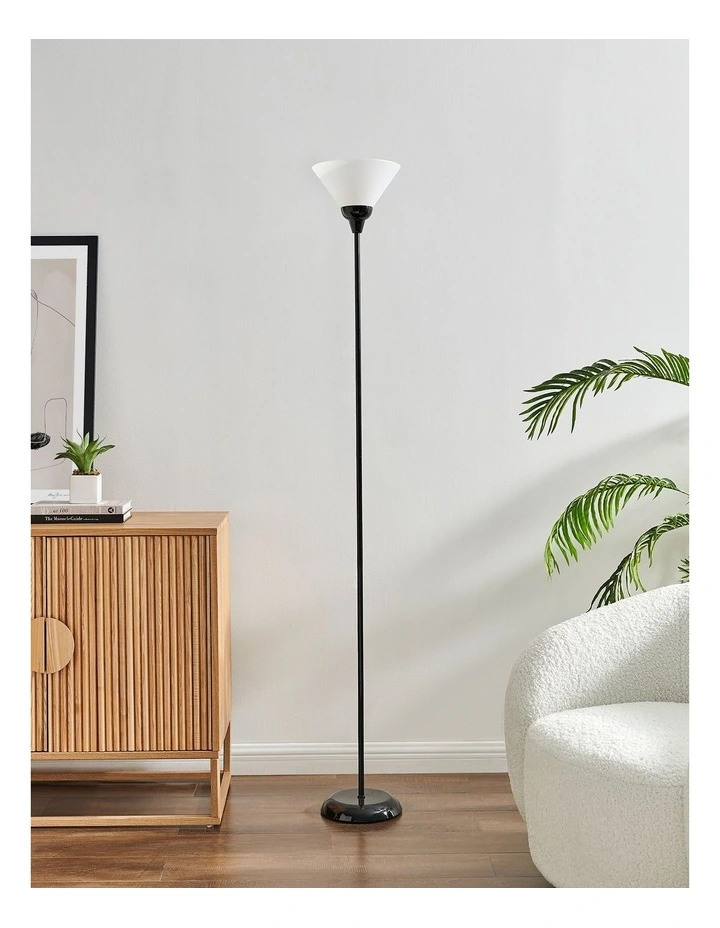 Lighting Free Standing Uplighter Floor Lamp in Black
