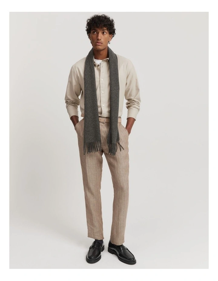 Brushed Twill Shirt in Oat Milk