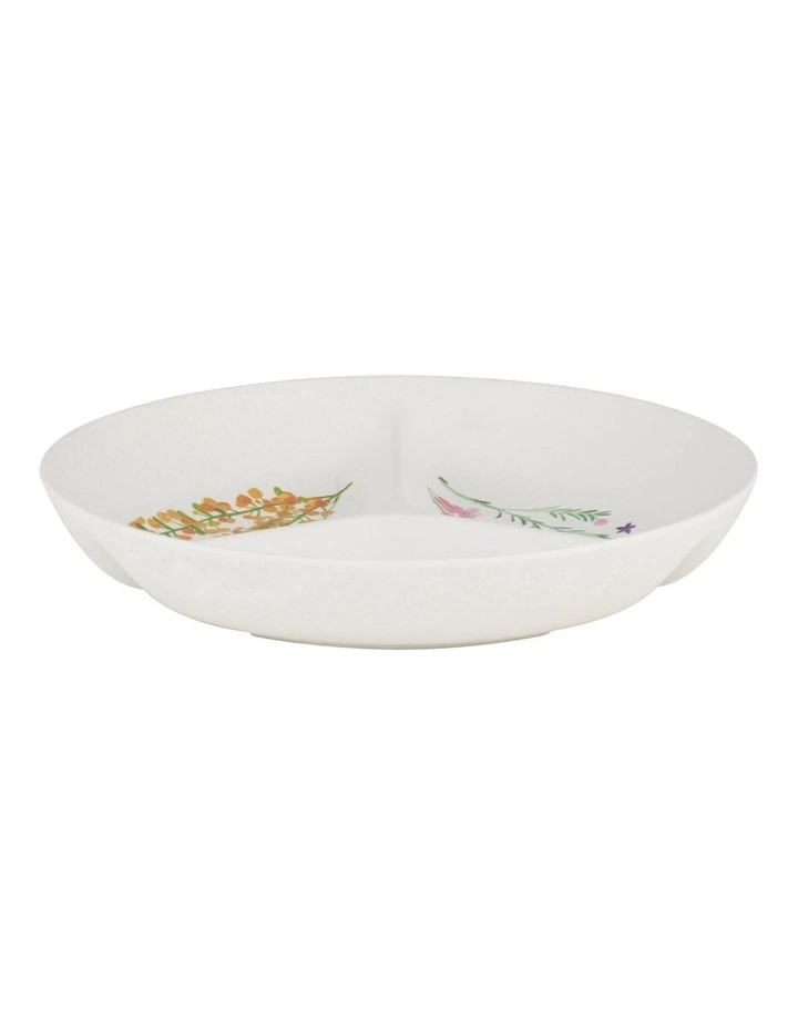 Wildflowers Bamboo Divided Platter 23cm in Multi